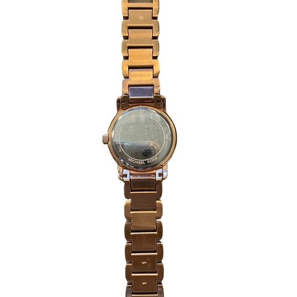 Michael Kors Rose gold Tone crystal encrusted watch Time Piece Christmas Gift - Picture 4 of 11